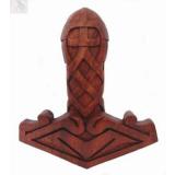 Thors Hammer Viking (Holz, Handgeschnitzt)