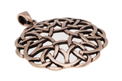 Amena - Keltische Herzen (Kettenanhänger in Bronze)