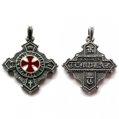 Knights Templar (Pendant in antiqued silver)