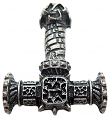 Vindir Hammer (Pendant in antiqued silver)
