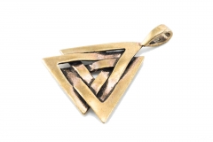 Valknut - Wotans Knot (Pendant in Bronze)