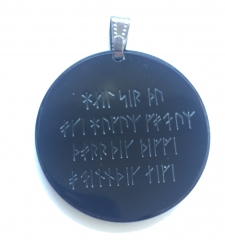 Runenamulett Gesundheitszauber - 2 seitig (Kettenanhänger aus Horn)