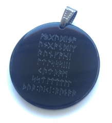 Wolfs magic 2-Sided (Pendant from horn)