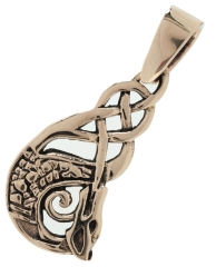 Tynan - Celtic Protective Dragon (Pendant in Bronze)