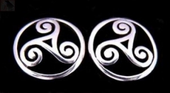 Alija - Celtic triskele (earrings in silver)