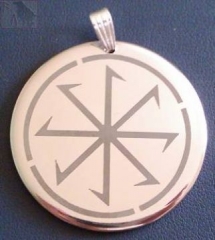 Sonnenrad (Kettenanhänger - Edelstahl)