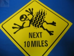 Next 10 Milies (Türschild)