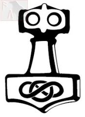 Thors Hammer / Mjöllnir (Autoaufkleber)