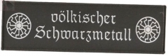völkischer Schwarzmetall groß (Aufnäher)