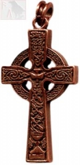 KELTENKREUZ VON AHENNY Altbronze (Kettenanhänger)