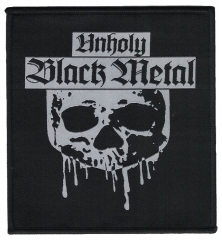 Unholy Black Metal - Skull (Aufnäher)