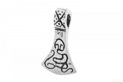 kleine Wikinger Axt (Kettenanhänger in Silber)