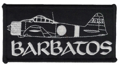 Barbatos - Logo weiß (Aufnäher)