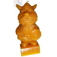 Wikinger Kerze aus Bienenwachs