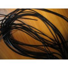 Lederband rund (schwarz)