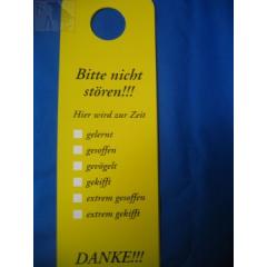 Bitte nicht stören! (Türschild)