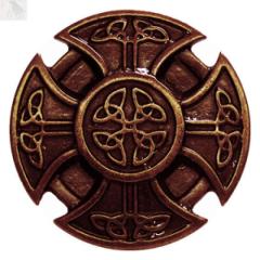 KREUZ DER KELTEN - Zierniete Altbronze